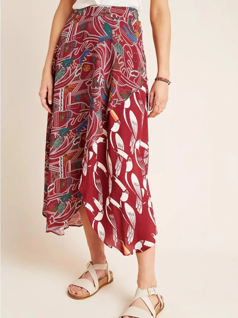 Farm Rio x Anthropologie Culebra‎ Midi Skirt